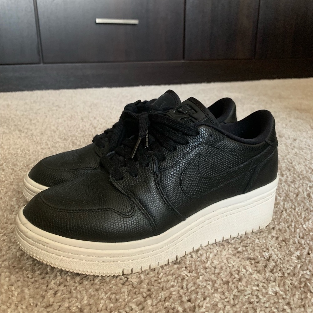 Black Platform Heel Jordan’s